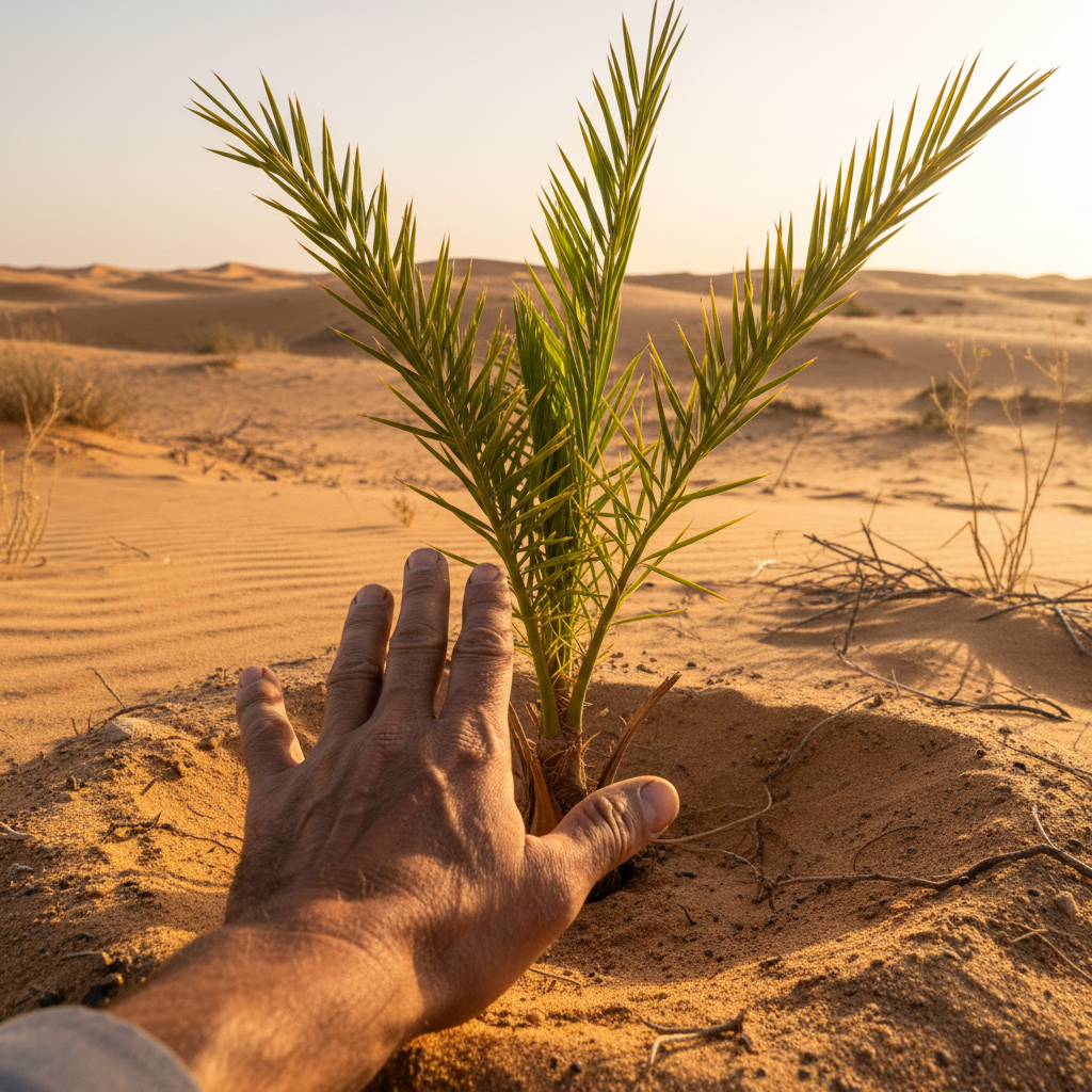 البداية: أرض... رجل... وحلم